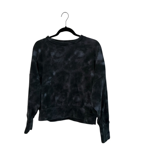 Old Navy Blue Tie-Dye Crewneck Sweatshirt Long Sleeve Pullover Size Large - Picture 1 of 4